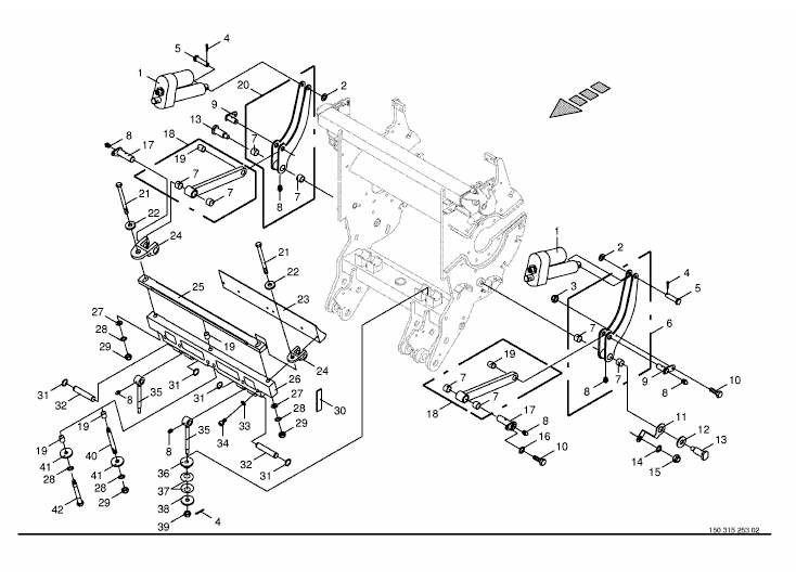 Angle sensor - chopping drum