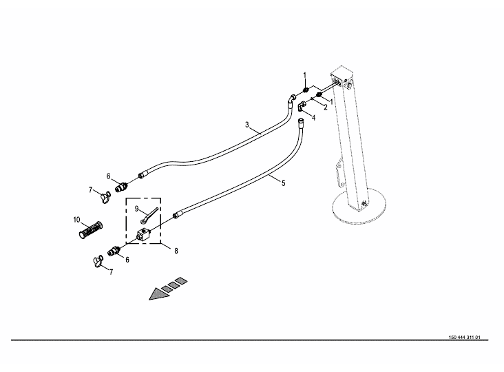 Hydraulisk stödfot - tillval