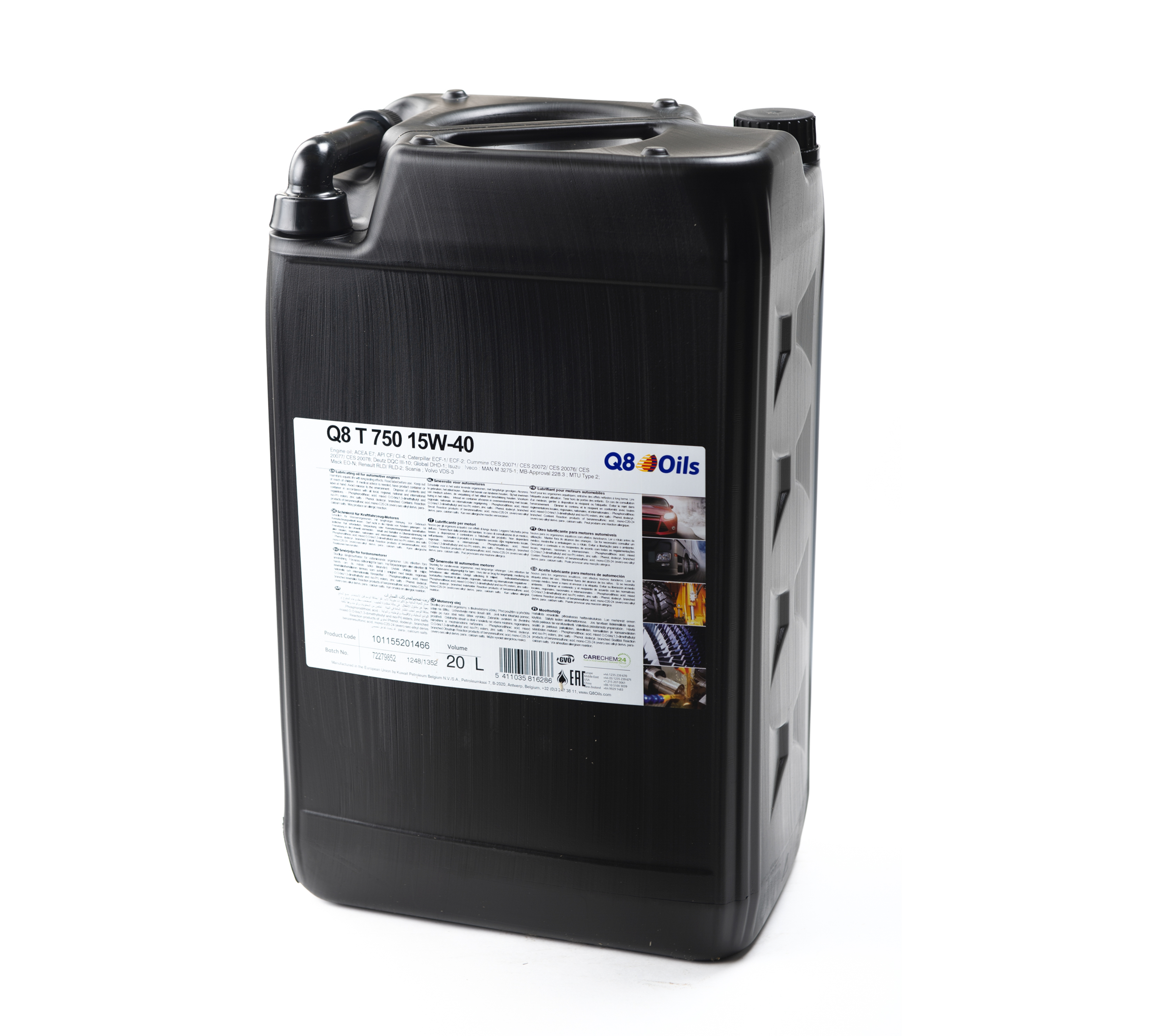 Q8 T 750, 15W-40, 20 liter dunk