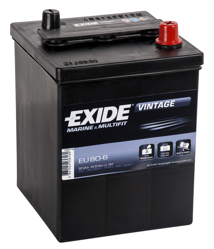 Exide Vintage, 6V 80Ah, EU80-6