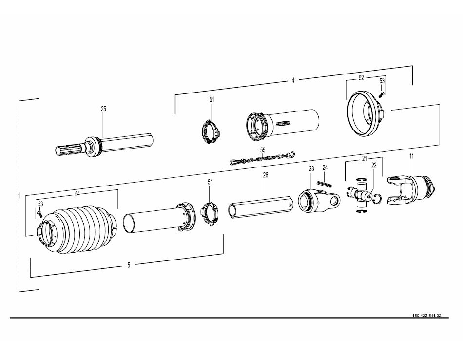 56.0 Universal shaft -Walterscheid