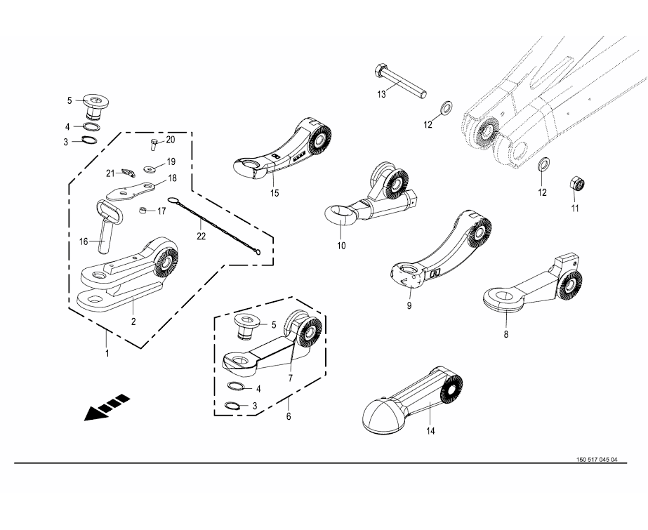 Drawbar eyes