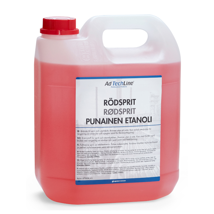 AdTechLine® Rödsprit, 4 liter dunk