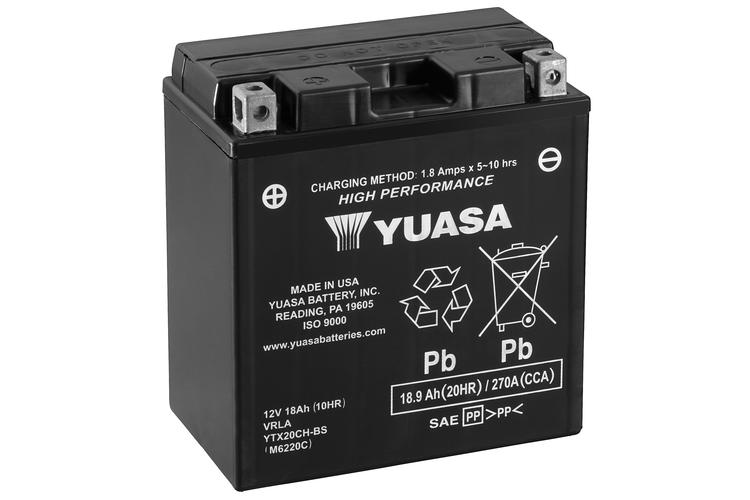 Yuasa MC YTX20CH-BS Hög Effekt AGM, 12V 18,9 Ah, YTX20CH-BS-image