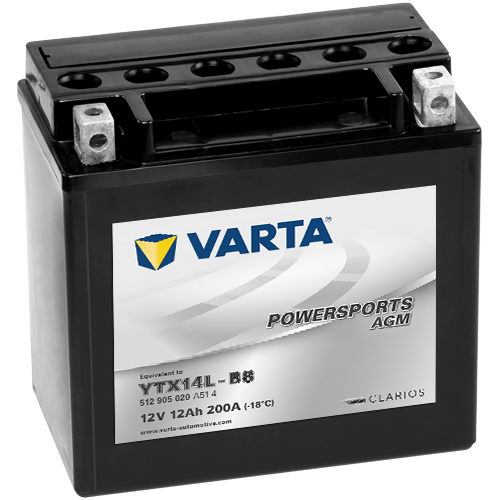Varta MC AGM YTX14L-BS High Performance, 12V 12Ah, 512905-image