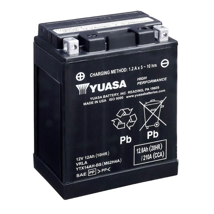 Yuasa MC YTX14AH-BS Hög Effekt AGM, 12V 12,6 Ah, YTX14AH-BS-image