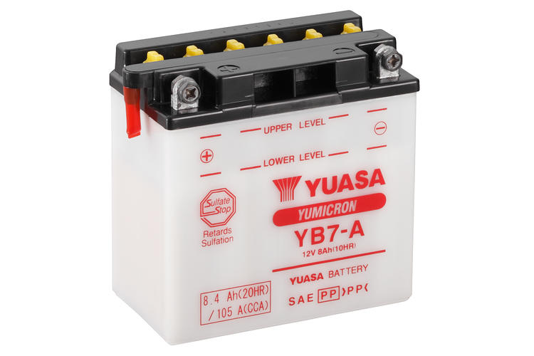 Yuasa MC YB7-A, 12V 8,4 Ah, YB7-A
