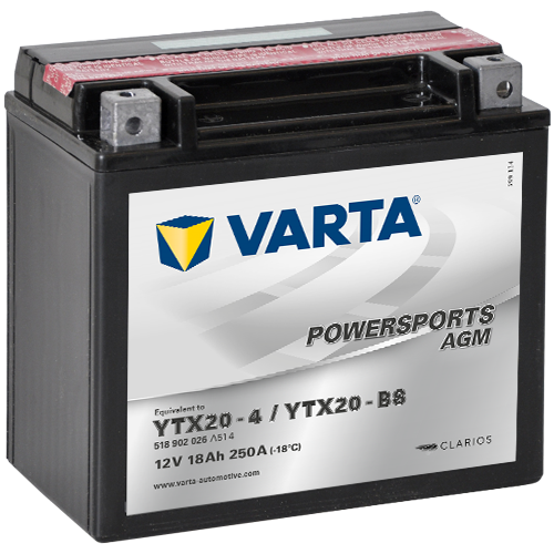 Varta MC AGM YTX20-BS, 12V 18Ah, 518902