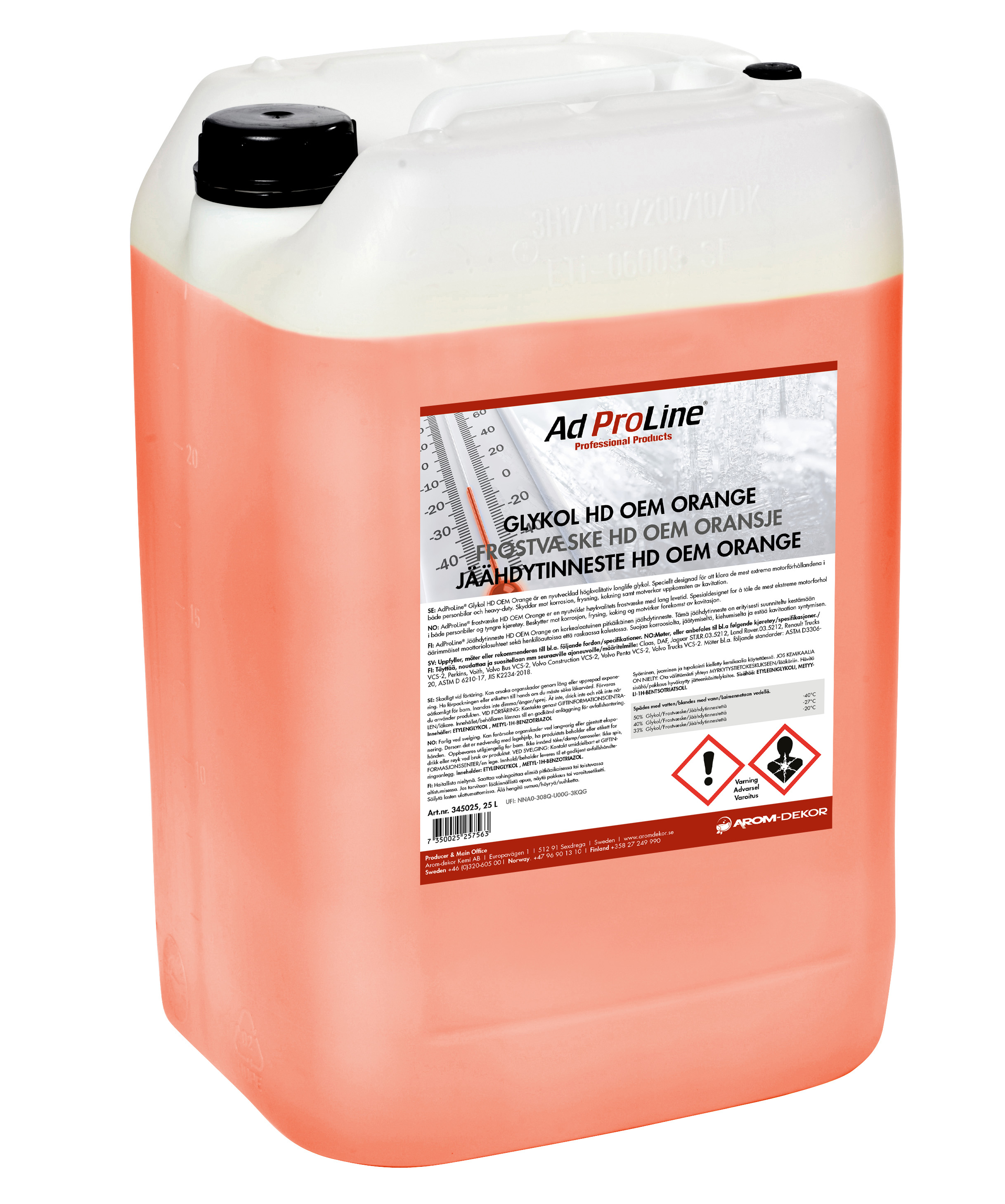 AdProLine® Glykol HD OEM Orange, 25 liter dunk-image