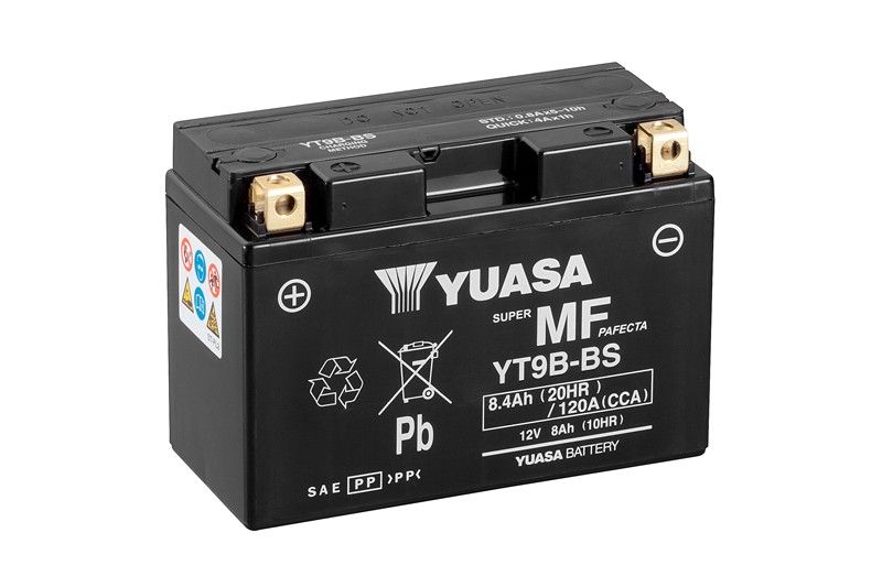 Yuasa MC YT9B-BS MF AGM, 12V 8,4 Ah, YT9B-BS