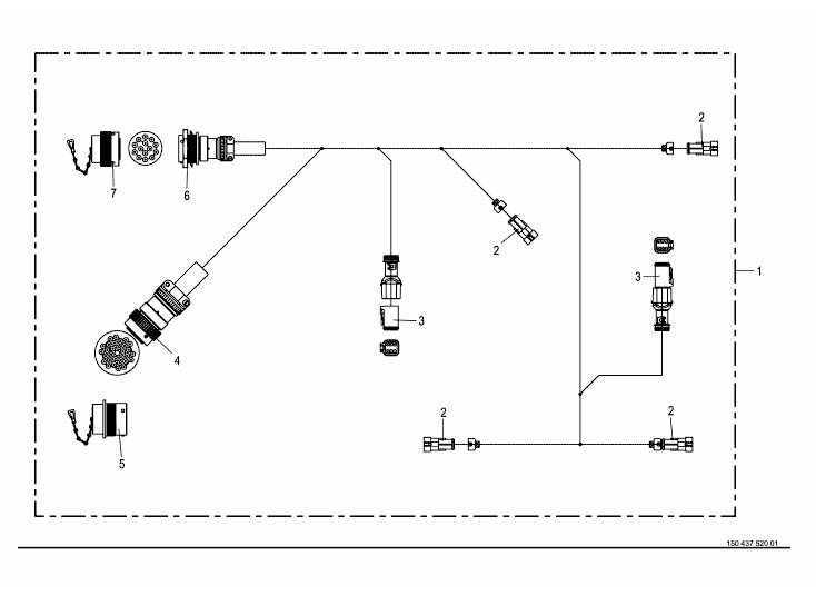 Cable harness - chopper unit