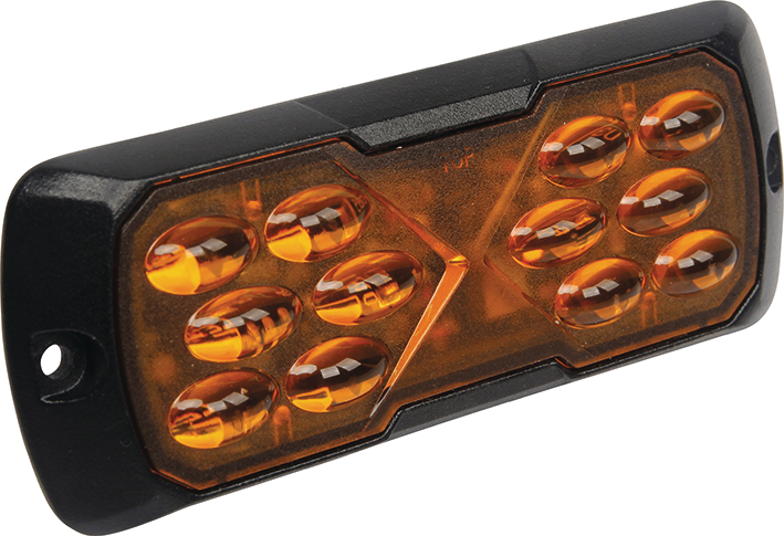 Strands blixtljus Slim Fish Eye, orange LED, 12 lysdioder, 30-30V, 6W