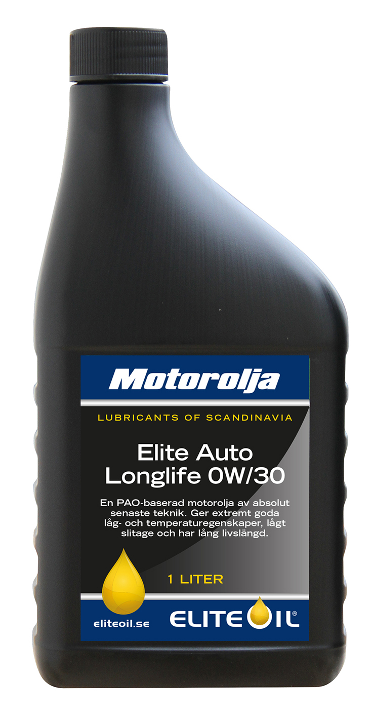Elite Auto Longlife, 0W/30, 1 liter flaska - 12 pack