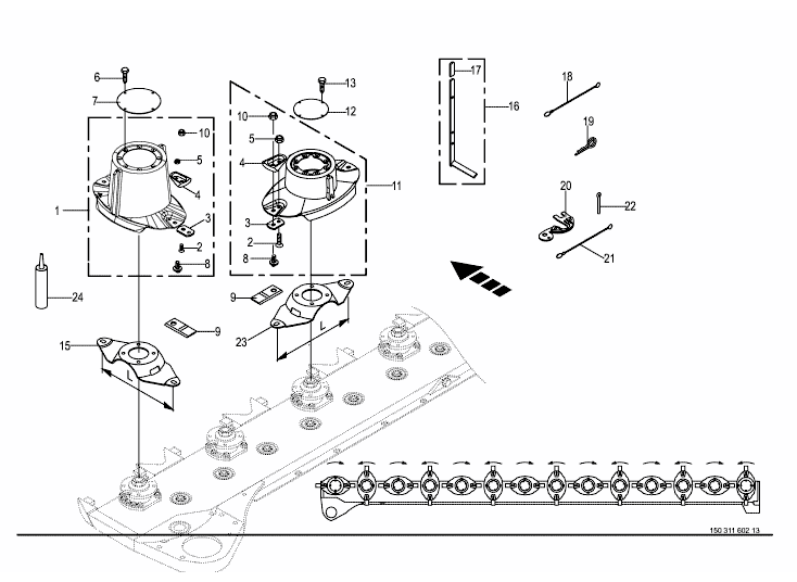 Blade quick coupler