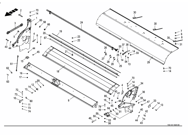 Tine conditioner housing