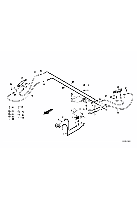 Hydraulik filmknivs arm