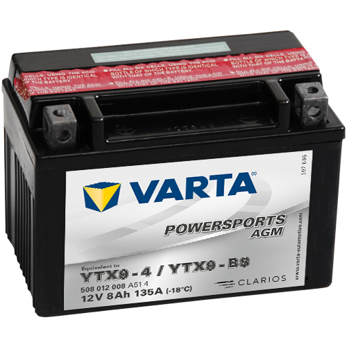 Varta MC AGM YTX9-BS, 12V 8Ah, 508012