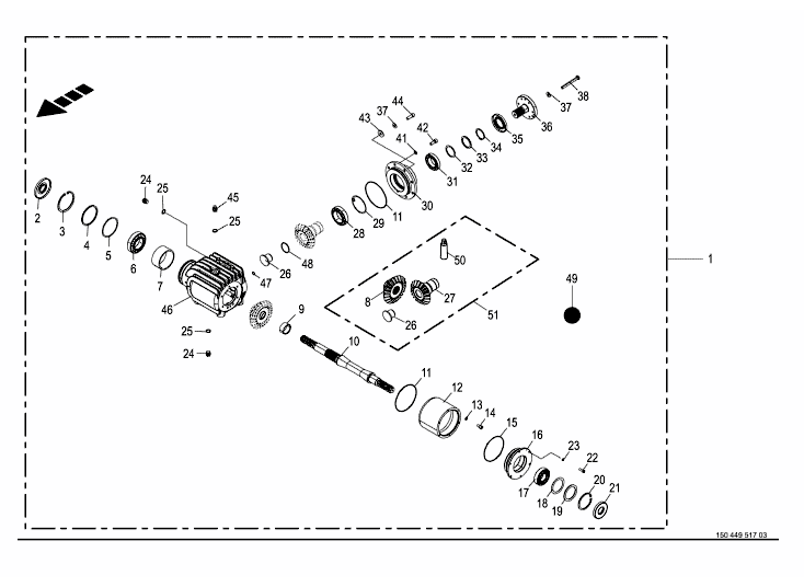 Input gearbox