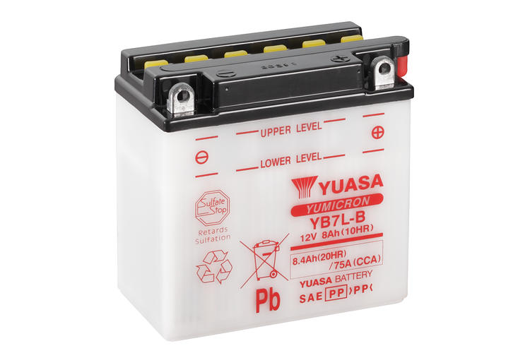 Yuasa MC YB7L-B, 12V 8,4 Ah, YB7L-B-image