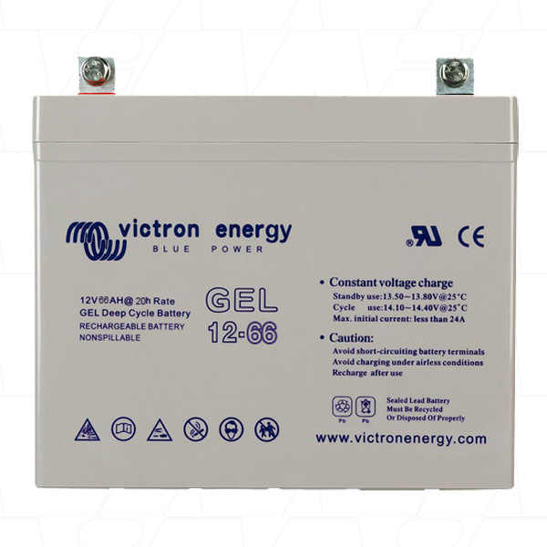 Victron GEL Deep Cycle, 12V 66Ah, BAT412600104-image