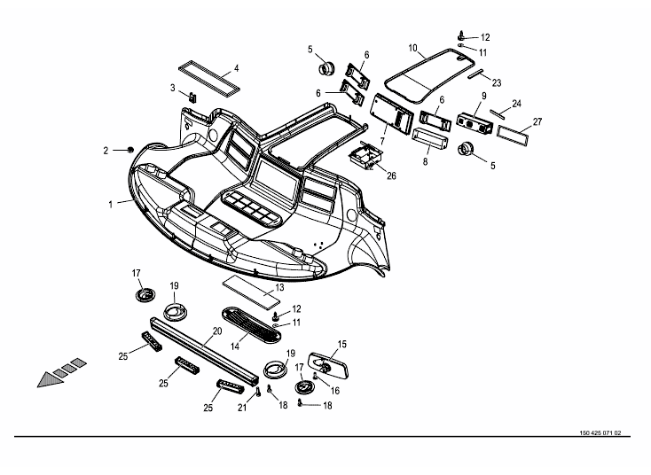 Cabin - roof console