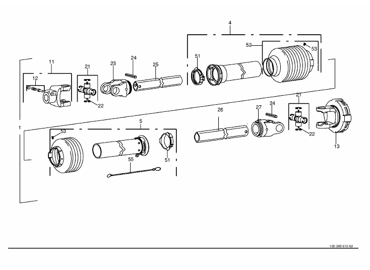 Universal shaft -Walterscheid