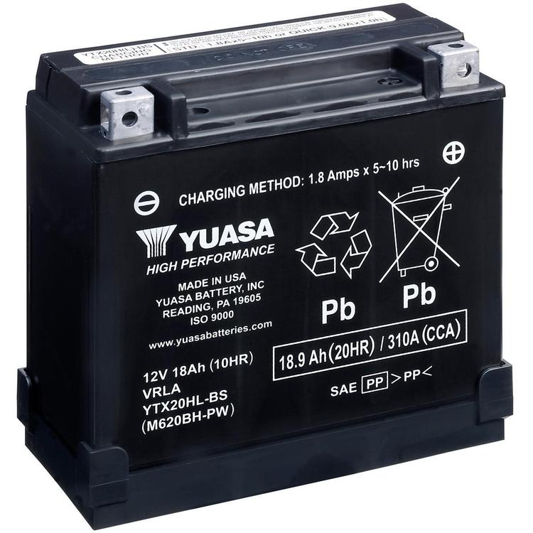 Yuasa MC YTX20HL-BS Hög Effekt AGM, 12V 18,9 Ah, YTX20HL-BS