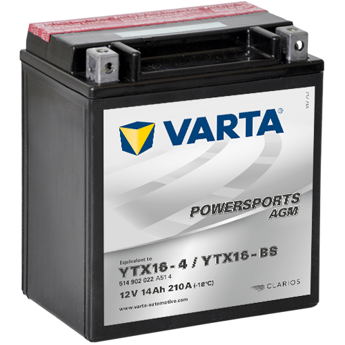 Varta MC AGM YTX16-BS, 12V 14Ah, 514902