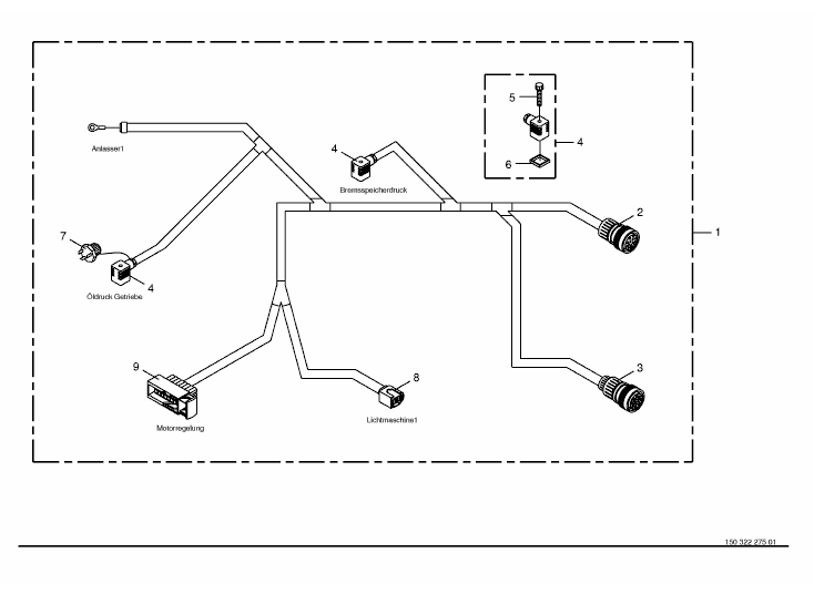 Cable harness - engine