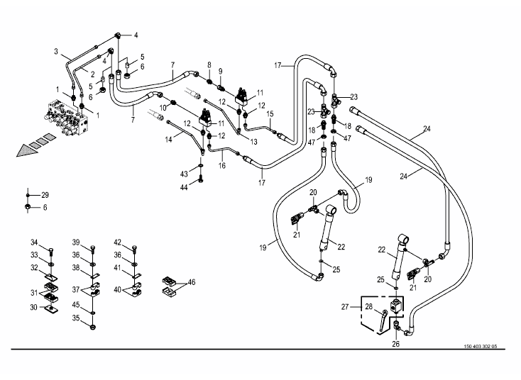 Hydraulics - lift conveyor belt