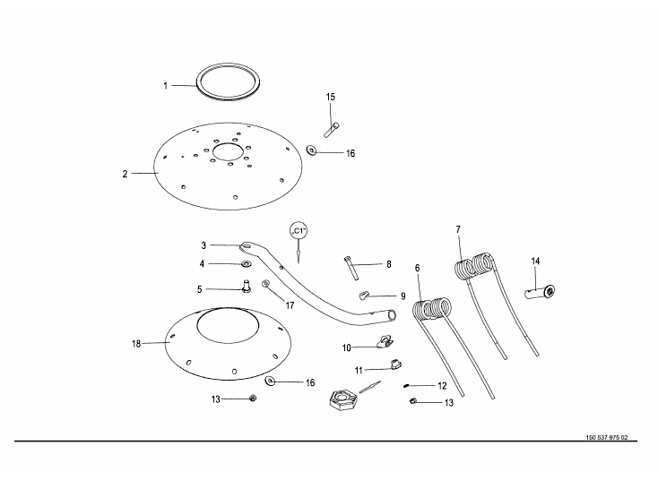 Rotor - 7 hål - C1