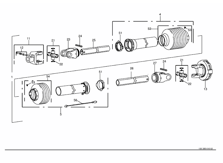 Universal shaft -Walterscheid