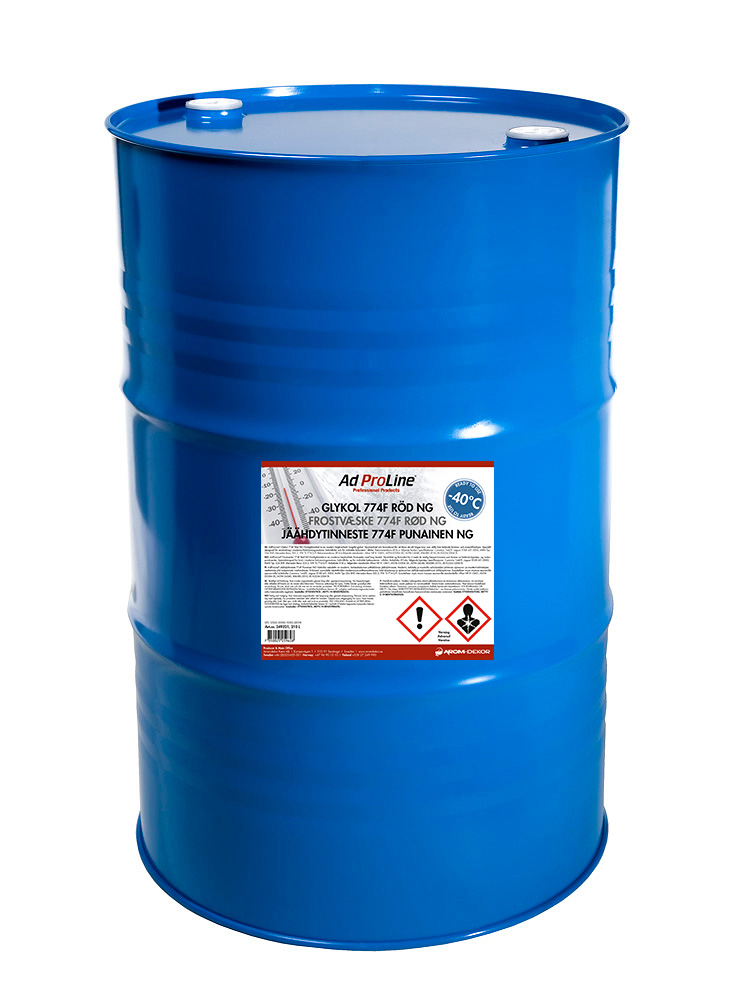 AdProLine®, Glykol 774F Röd NG -40°C (färdigblandad), 210 liter fat-image