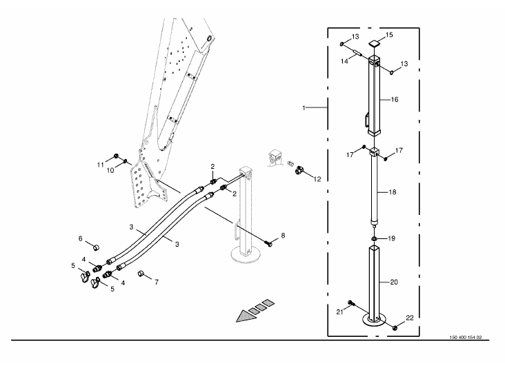 Hydraulisk stödfot