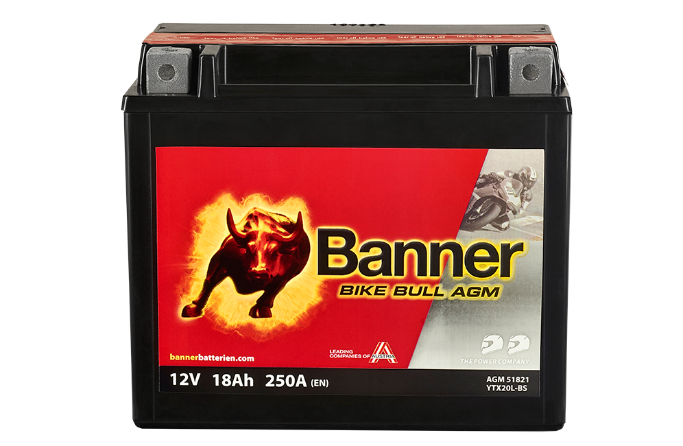 Banner MC AGM YTX20L-BS, 12V 18Ah, 51821