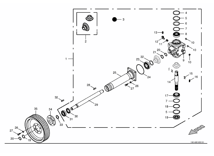 Gearbox - Antidockwise