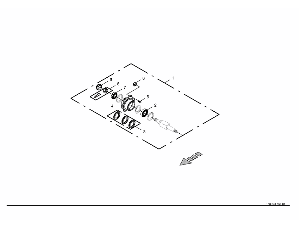 Hjulaxel - komplett - ADR