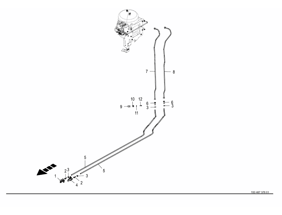 Tryckluftsbromssystem - kopplingsbromsventil