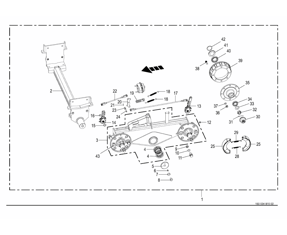 Tandem axle