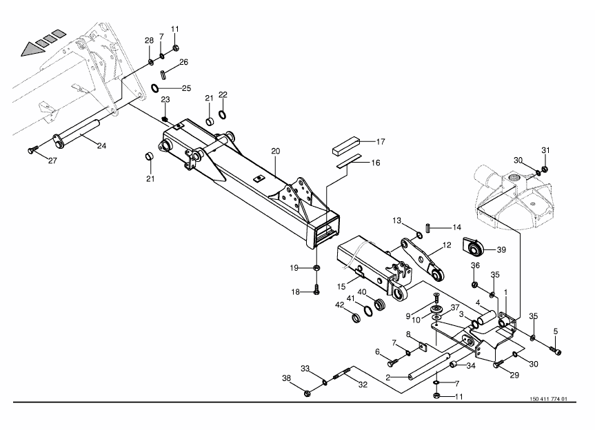 8.0 Outrigger arm