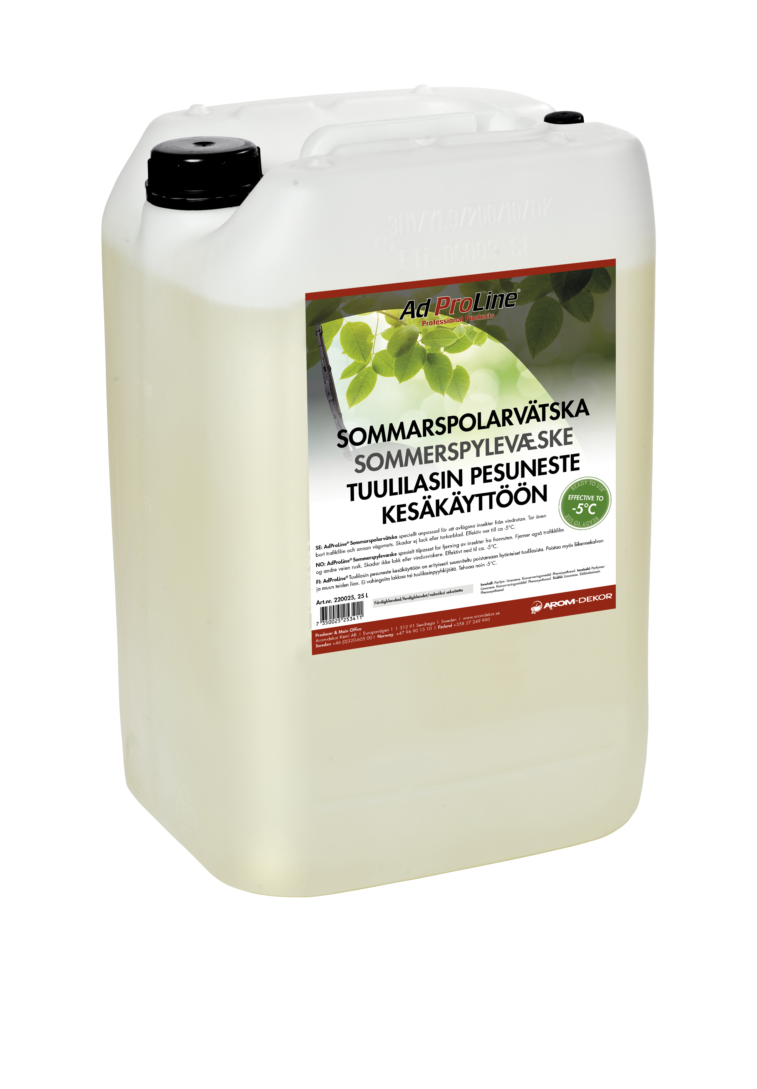 AdProLine® Spolarvätska Sommar, 25 liter dunk-image