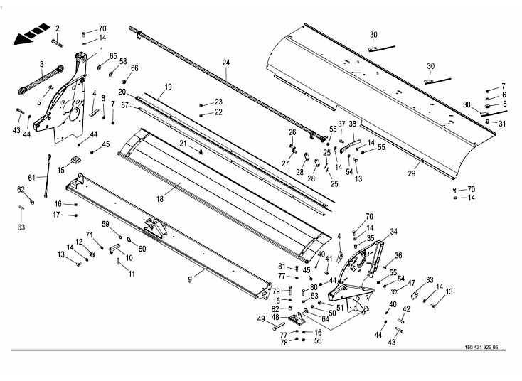 Tine conditioner housing