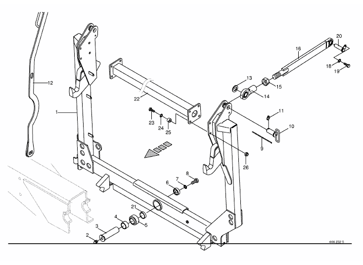 Pivoting frame / linkage