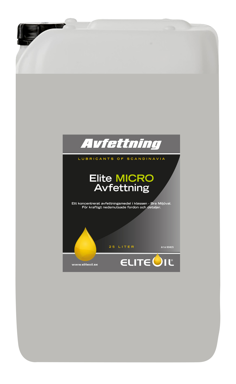 Elite Micro Avfettning, 25 liter dunk