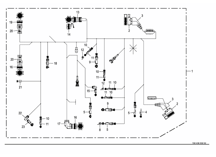 Cable harness - right front