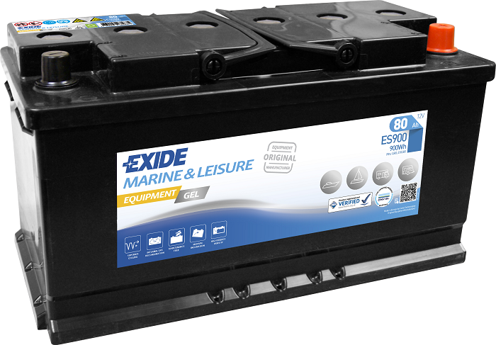 Exide Equipment Marine & Leisure GEL, 12V 80Ah, ES900-image