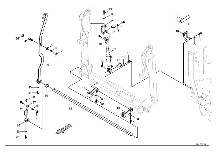 Lateral flotation system/Locking mech.