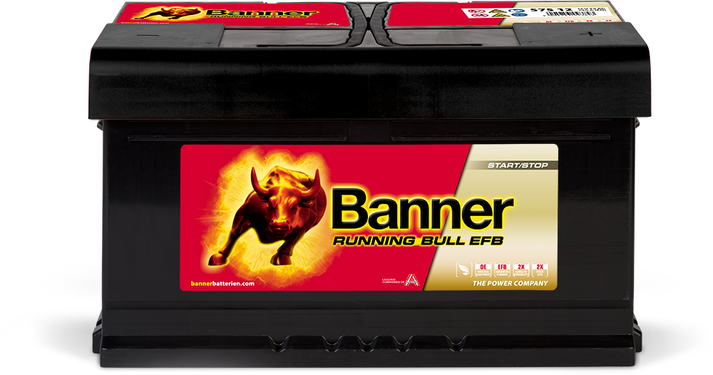 Banner Running Bull, EFB, 12V 75Ah, 57512