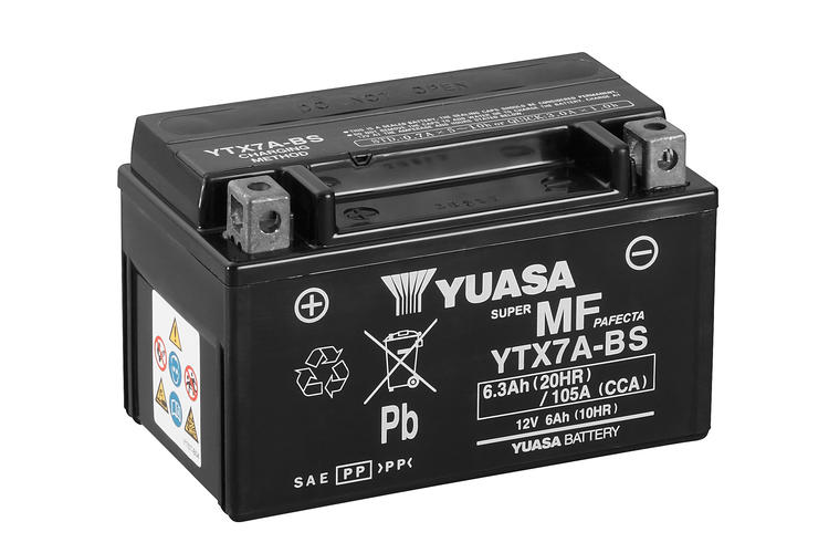 Yuasa MC YTX7A-BS MF AGM, 12V 6,3 Ah, YTX7A-BS