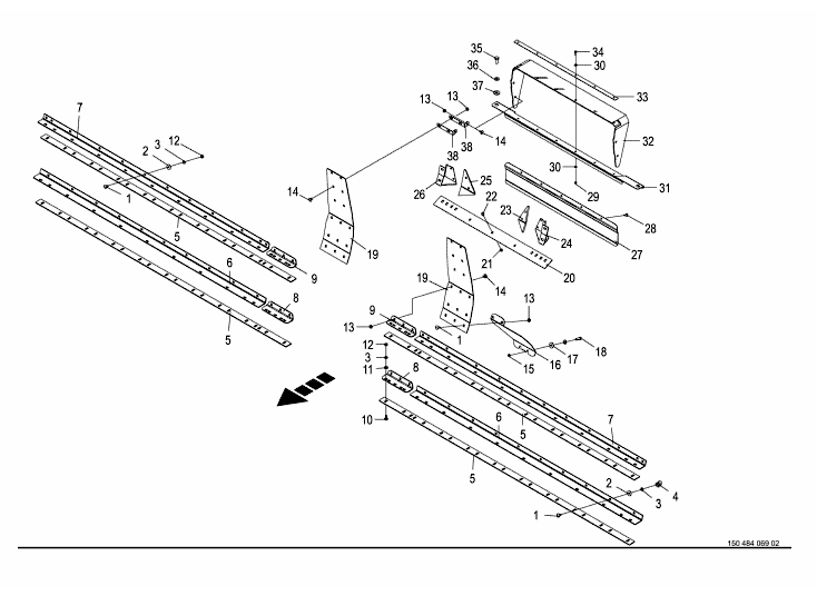 Pendulum frame adapter -750mm